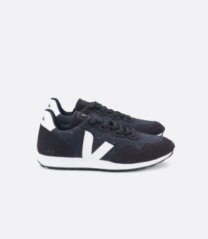 Veja Sdu Rec Flannel Dark Erkek Koşu Ayakkabısı Siyah Beyaz | EOG4035RR